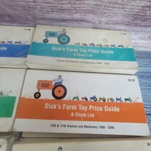 Vintage and newer Dicks farm toys price guides 8pcs total